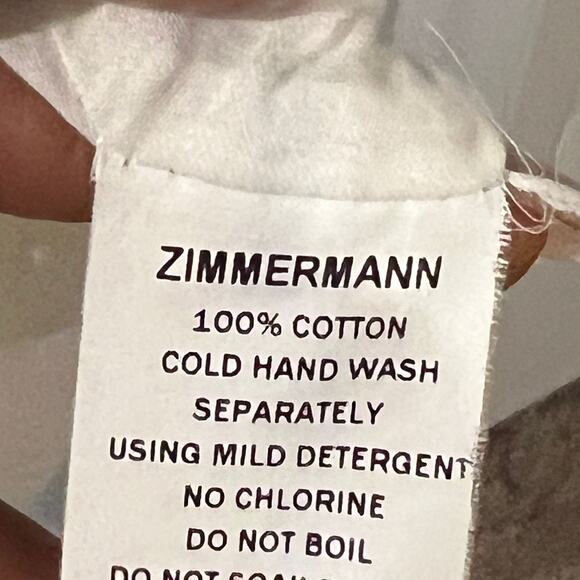 $995 ZIMMERMAN 3 Lace Halter Mini Dress White - Picture 8 of 8